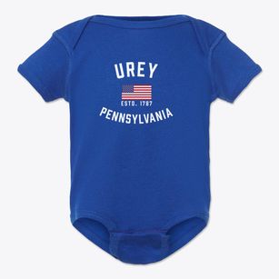Urey Pennsylvania Patriot Baby Onesie