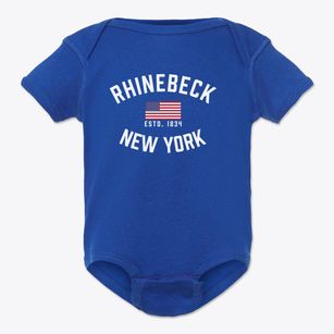 Rhinebeck New York Patriot Baby Onesie