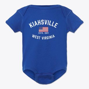 Kiahsville West Virginia Patriot Baby Onesie