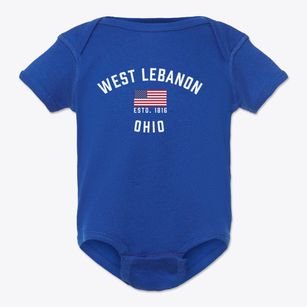 West Lebanon Ohio Patriot Baby Onesie