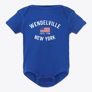 Wendelville New York Patriot Baby Onesie