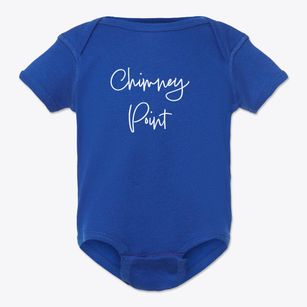 Chimney Point Vermont Freestyle Baby Onesie