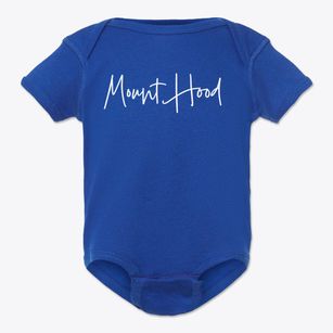 Mount Hood Oregon Freestyle Baby Onesie