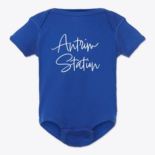 Antrim Station New Hampshire Freestyle Baby Onesie