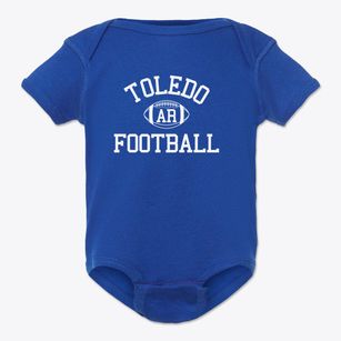 Toledo Arkansas Football Baby Onesie