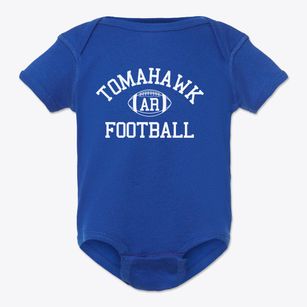 Tomahawk Arkansas Football Baby Onesie