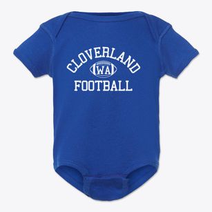 Cloverland Washington Football Baby Onesie