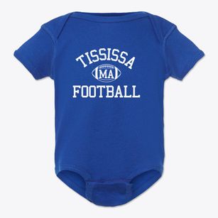 Tississa Massachusetts Football Baby Onesie