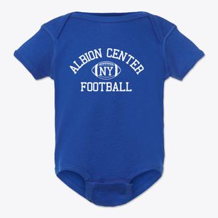 Albion Center New York Football Baby Onesie
