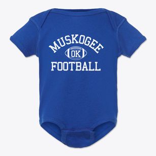 Muskogee Oklahoma Football Baby Onesie