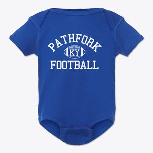 Pathfork Kentucky Football Baby Onesie