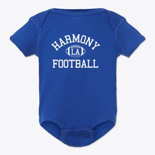 Harmony Louisiana Football Baby Onesie
