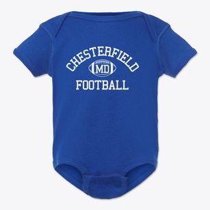 Chesterfield Maryland Football Baby Onesie