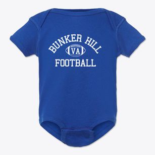Bunker Hill Virginia Football Baby Onesie