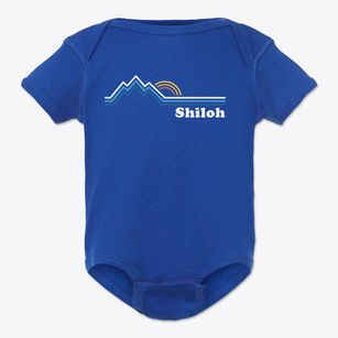 Shiloh Maine Mountain View Baby Onesie
