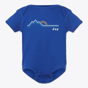 Jay Pennsylvania Mountain View Baby Onesie