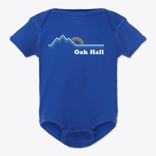 Oak Hall Wisconsin Mountain View Baby Onesie
