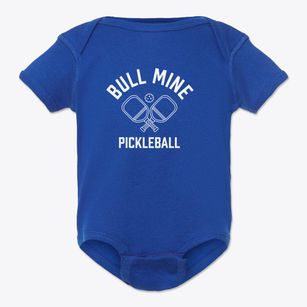 Bull Mine New York Pickleball Baby Onesie