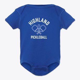 Highland Wisconsin Pickleball Baby Onesie