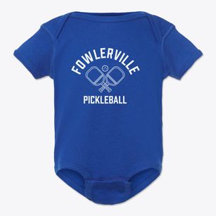 Fowlerville New York Pickleball Baby Onesie