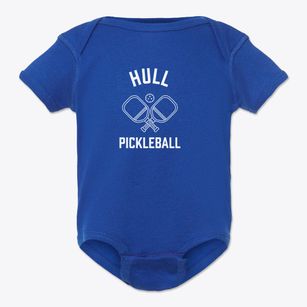 Hull North Dakota Pickleball Baby Onesie