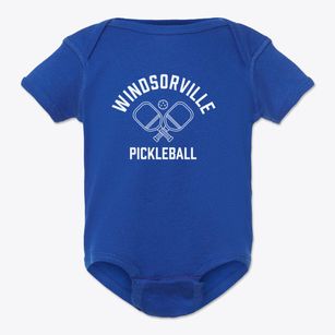 Windsorville Connecticut Pickleball Baby Onesie