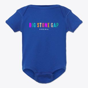 Big Stone Gap Virginia Color Pop Baby Onesie
