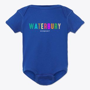Waterbury Vermont Color Pop Baby Onesie