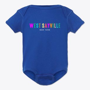 West Sayville New York Color Pop Baby Onesie