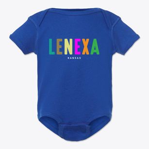 Lenexa Kansas Color Pop Baby Onesie
