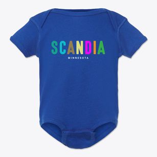 Scandia Minnesota Color Pop Baby Onesie