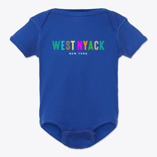 West Nyack New York Color Pop Baby Onesie