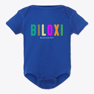 Biloxi Mississippi Color Pop Baby Onesie
