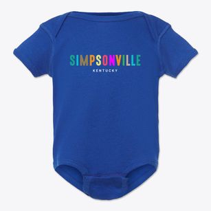 Simpsonville Kentucky Color Pop Baby Onesie