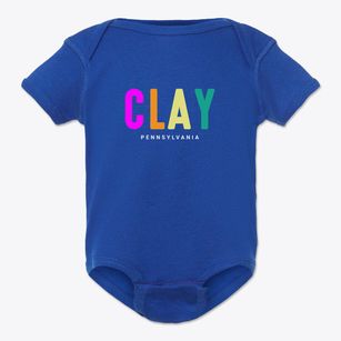 Clay Pennsylvania Color Pop Baby Onesie