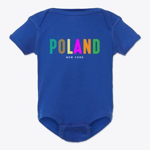 Poland New York Color Pop Baby Onesie