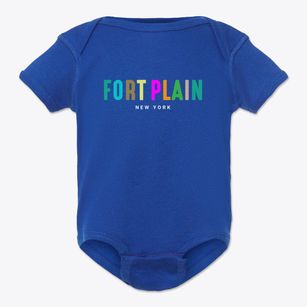 Fort Plain New York Color Pop Baby Onesie