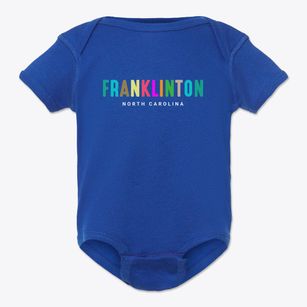 Franklinton North Carolina Color Pop Baby Onesie