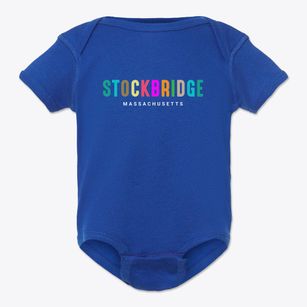 Stockbridge Massachusetts Color Pop Baby Onesie