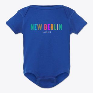 New Berlin Illinois Color Pop Baby Onesie