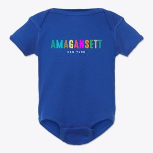 Amagansett New York Color Pop Baby Onesie