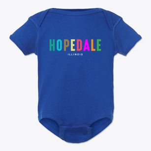 Hopedale Illinois Color Pop Baby Onesie