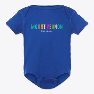 Mount Vernon Maryland Color Pop Baby Onesie