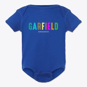 Garfield Arkansas Color Pop Baby Onesie