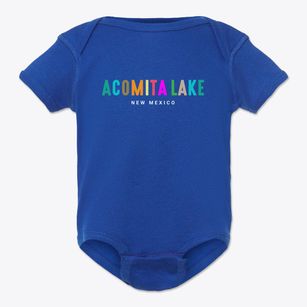 Acomita Lake New Mexico Color Pop Baby Onesie