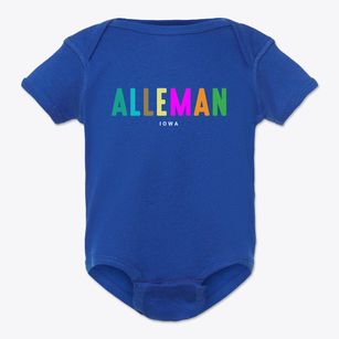 Alleman Iowa Color Pop Baby Onesie