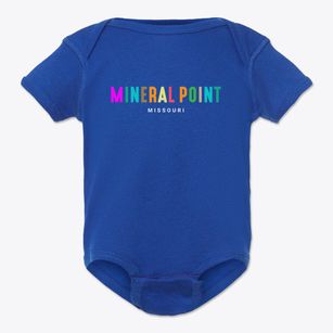 Mineral Point Missouri Color Pop Baby Onesie