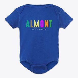 Almont North Dakota Color Pop Baby Onesie