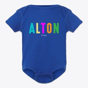 Alton Utah Color Pop Baby Onesie