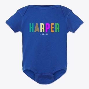 Harper Oregon Color Pop Baby Onesie